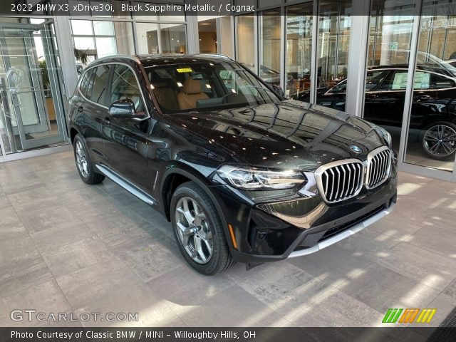 2022 BMW X3 xDrive30i in Black Sapphire Metallic