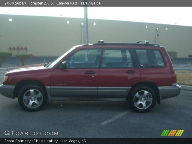 2000 Subaru Forester 2.5 S in Canyon Red Pearl