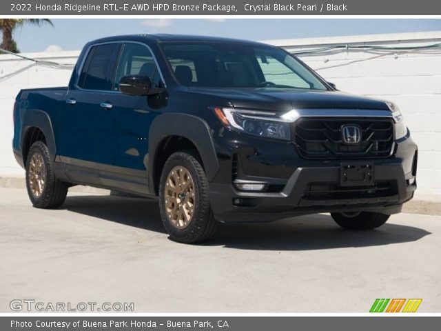2022 Honda Ridgeline RTL-E AWD HPD Bronze Package in Crystal Black Pearl