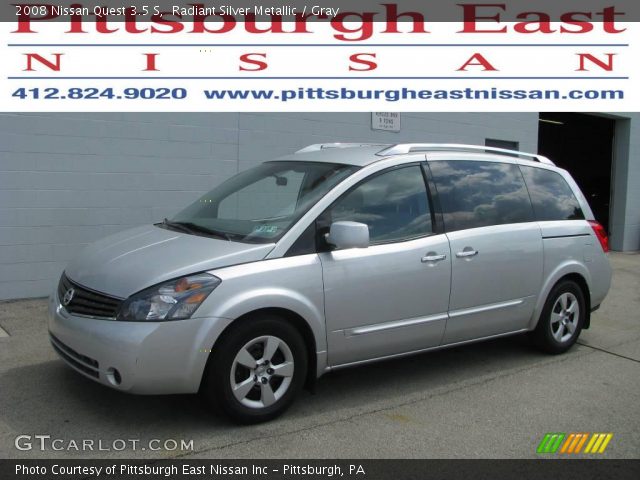 2008 Nissan Quest 3.5 S in Radiant Silver Metallic