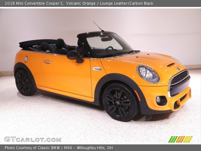 2018 Mini Convertible Cooper S in Volcanic Orange