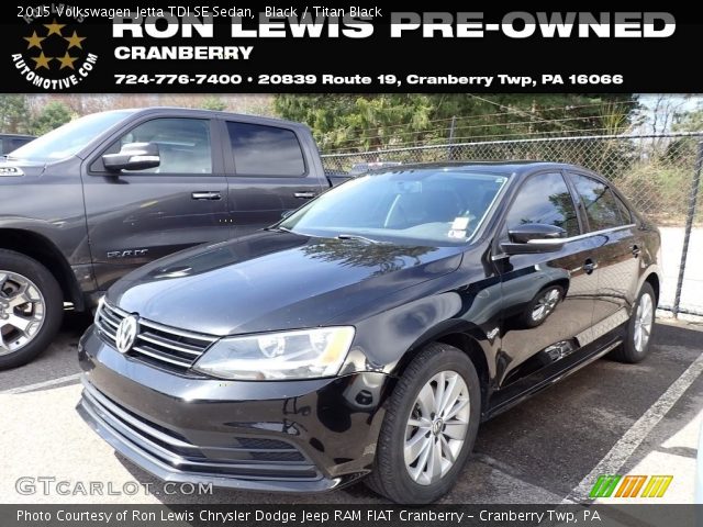 2015 Volkswagen Jetta TDI SE Sedan in Black