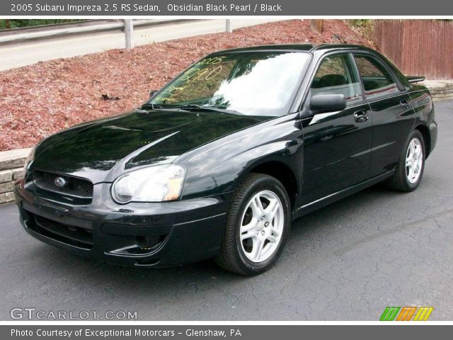 2005 Subaru Impreza 2.5 RS Sedan in Obsidian Black Pearl