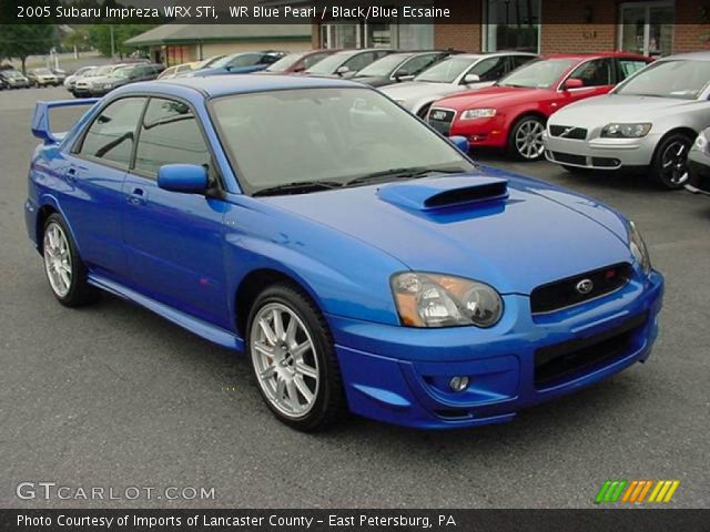 2005 Subaru Impreza WRX STi in WR Blue Pearl