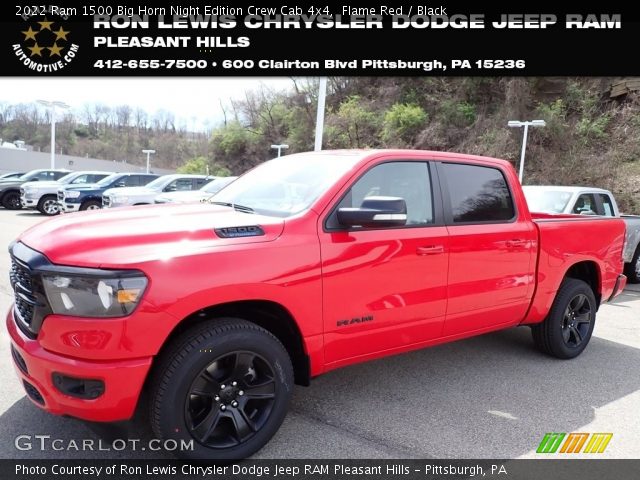 2022 Ram 1500 Big Horn Night Edition Crew Cab 4x4 in Flame Red