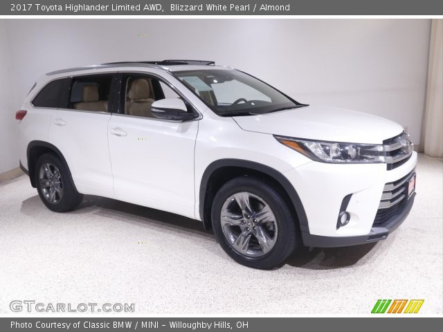 2017 Toyota Highlander Limited AWD in Blizzard White Pearl