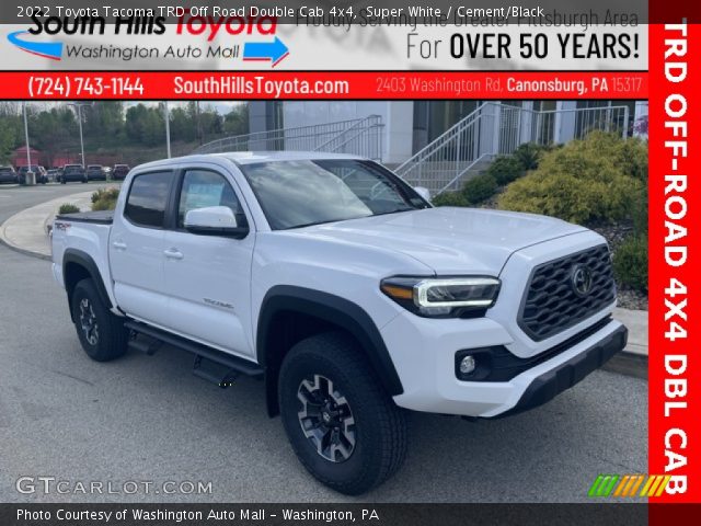 2022 Toyota Tacoma TRD Off Road Double Cab 4x4 in Super White