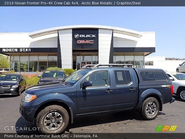 2019 Nissan Frontier Pro-4X Crew Cab 4x4 in Arctic Blue Metallic