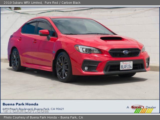 2019 Subaru WRX Limited in Pure Red
