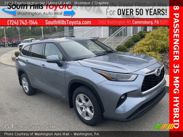 2022 Toyota Highlander Hybrid LE AWD in Moondust