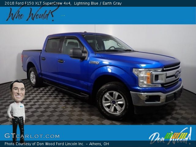 2018 Ford F150 XLT SuperCrew 4x4 in Lightning Blue