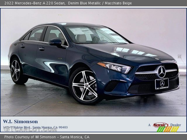 2022 Mercedes-Benz A 220 Sedan in Denim Blue Metallic