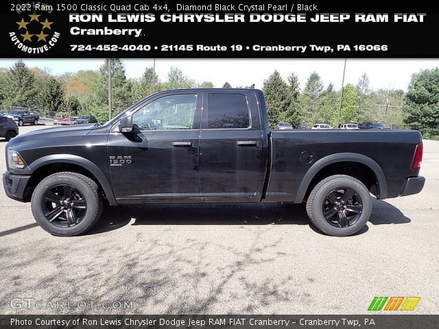 2022 Ram 1500 Classic Quad Cab 4x4 in Diamond Black Crystal Pearl