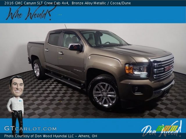 2016 GMC Canyon SLT Crew Cab 4x4 in Bronze Alloy Metallic