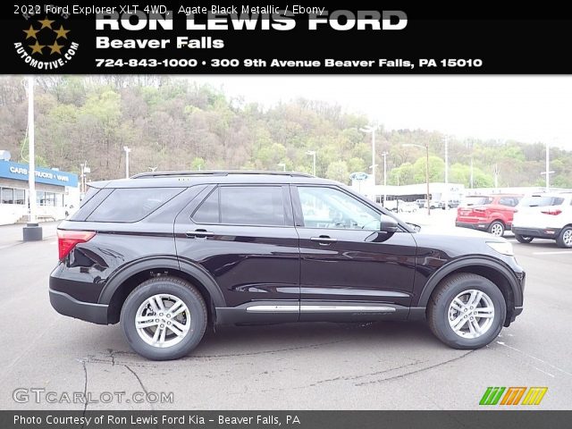 2022 Ford Explorer XLT 4WD in Agate Black Metallic
