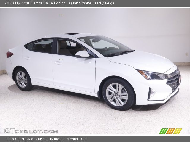 2020 Hyundai Elantra Value Edition in Quartz White Pearl