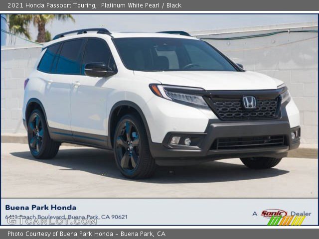 2021 Honda Passport Touring in Platinum White Pearl