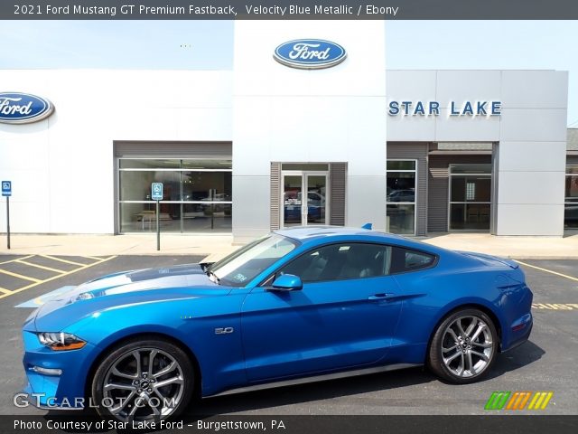 2021 Ford Mustang GT Premium Fastback in Velocity Blue Metallic