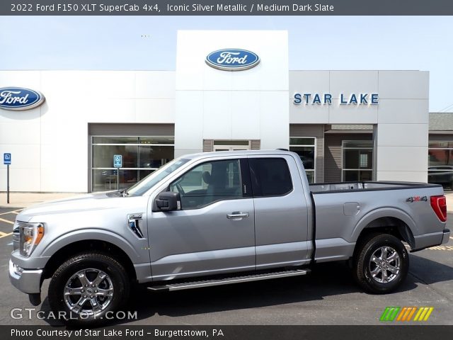 2022 Ford F150 XLT SuperCab 4x4 in Iconic Silver Metallic