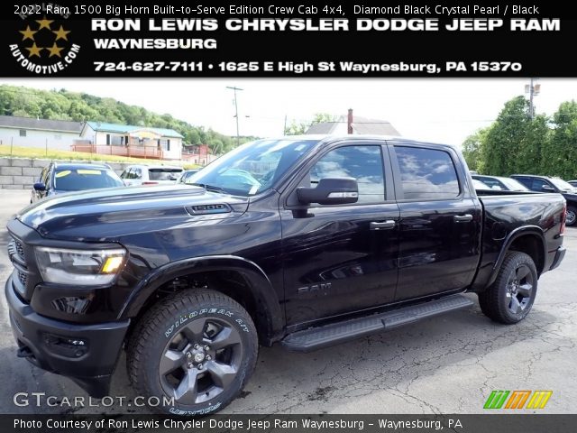 2022 Ram 1500 Big Horn Built-to-Serve Edition Crew Cab 4x4 in Diamond Black Crystal Pearl