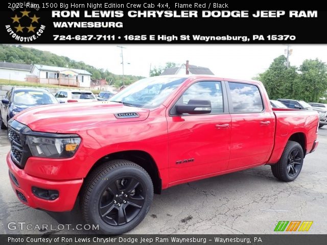 2022 Ram 1500 Big Horn Night Edition Crew Cab 4x4 in Flame Red