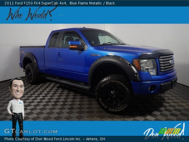 2011 Ford F150 FX4 SuperCab 4x4 in Blue Flame Metallic