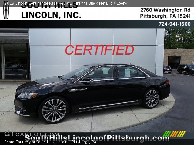 2019 Lincoln Continental Reserve AWD in Infinite Black Metallic