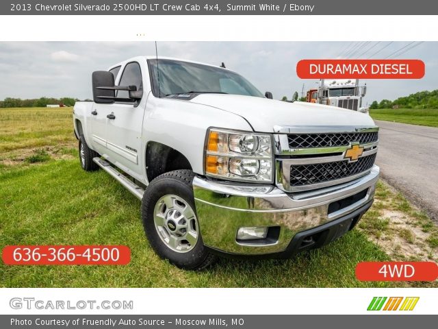 2013 Chevrolet Silverado 2500HD LT Crew Cab 4x4 in Summit White