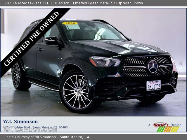 2020 Mercedes-Benz GLE 350 4Matic in Emerald Green Metallic