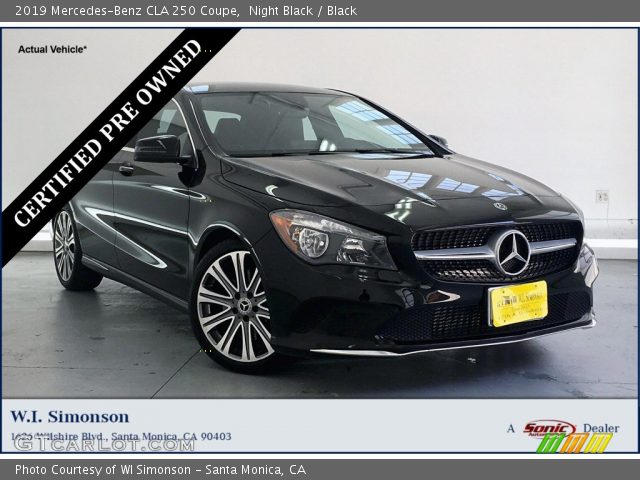 2019 Mercedes-Benz CLA 250 Coupe in Night Black