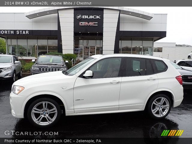 2014 BMW X3 xDrive28i in Alpine White