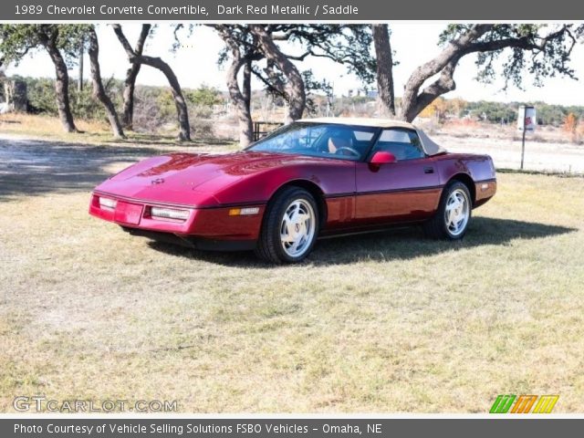 1989 Chevrolet Corvette Convertible in Dark Red Metallic