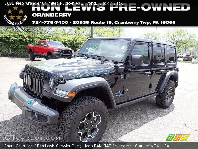 2022 Jeep Wrangler Unlimited Rubicon 4XE Hybrid in Black