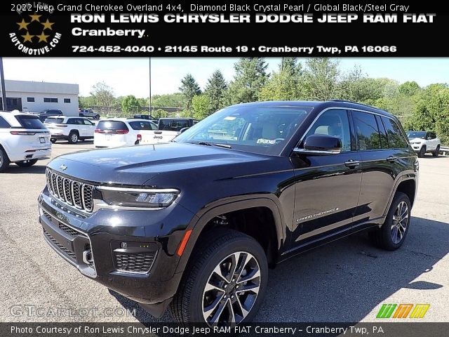 2022 Jeep Grand Cherokee Overland 4x4 in Diamond Black Crystal Pearl