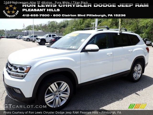 2019 Volkswagen Atlas SE 4Motion in Pure White