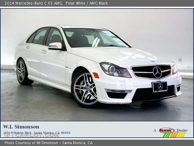 2014 Mercedes-Benz C 63 AMG in Polar White