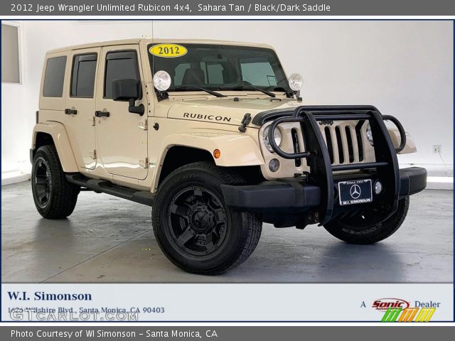 2012 Jeep Wrangler Unlimited Rubicon 4x4 in Sahara Tan