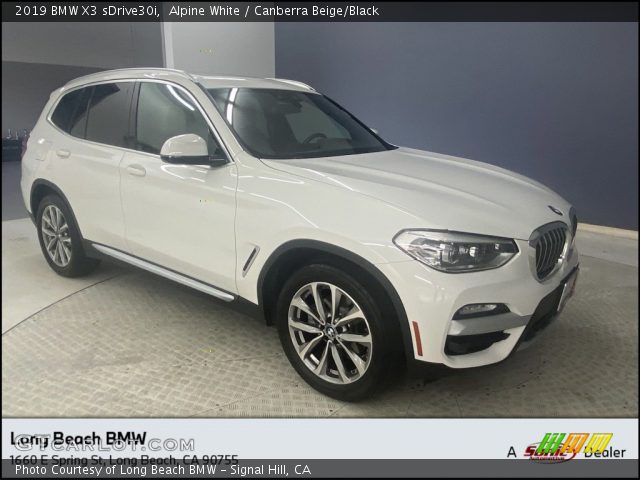 2019 BMW X3 sDrive30i in Alpine White