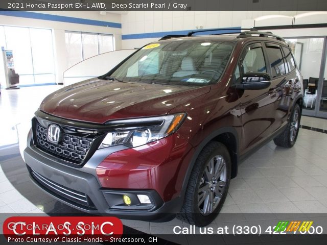 2021 Honda Passport EX-L AWD in Deep Scarlet Pearl