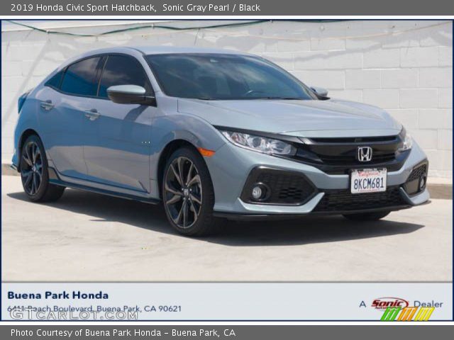 2019 Honda Civic Sport Hatchback in Sonic Gray Pearl