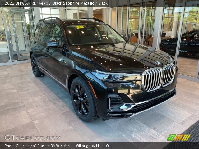 2022 BMW X7 xDrive40i in Black Sapphire Metallic