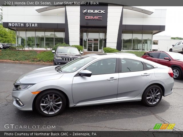 2021 Honda Civic EX Sedan in Lunar Silver Metallic