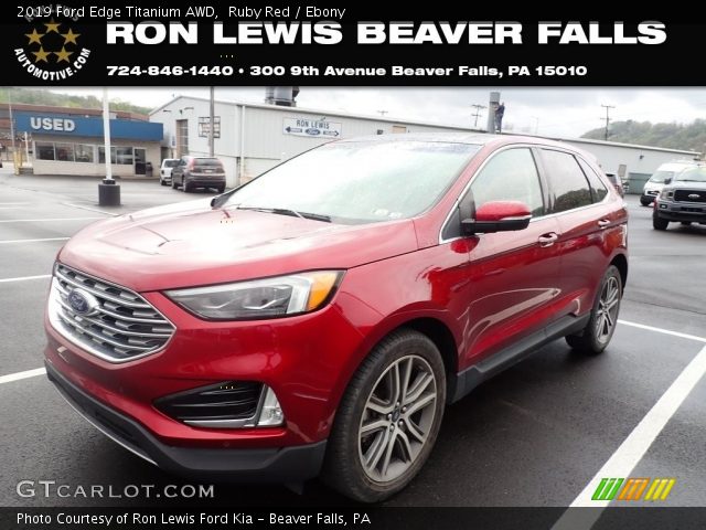 2019 Ford Edge Titanium AWD in Ruby Red