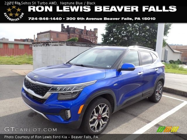 2021 Kia Seltos SX Turbo AWD in Neptune Blue