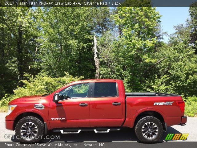 2017 Nissan Titan PRO-4X Crew Cab 4x4 in Cayenne Red