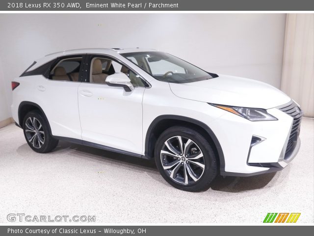 2018 Lexus RX 350 AWD in Eminent White Pearl