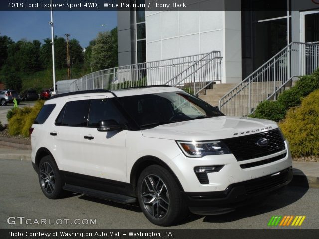 2018 Ford Explorer Sport 4WD in White Platinum