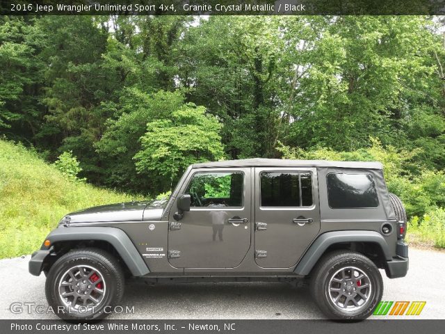 2016 Jeep Wrangler Unlimited Sport 4x4 in Granite Crystal Metallic