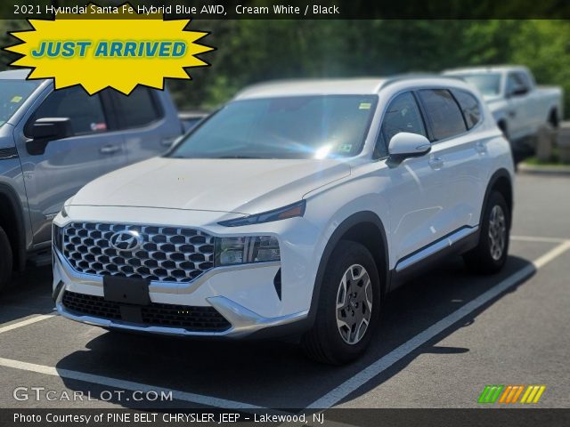 2021 Hyundai Santa Fe Hybrid Blue AWD in Cream White