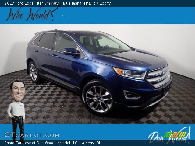 2017 Ford Edge Titanium AWD in Blue Jeans Metallic